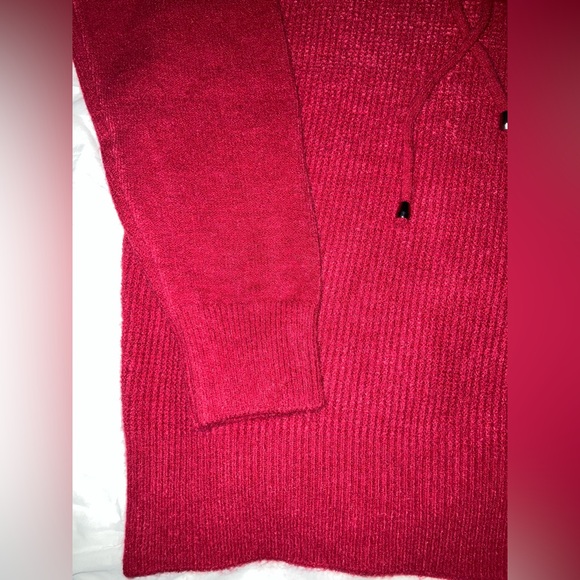 S.Christina Maroon/Red Cashmere Hoodie - Picture 4 of 8